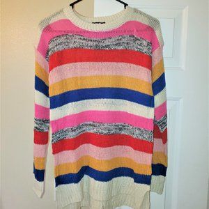 NWOT Love By Marcy Striped Knit Sweater - Small